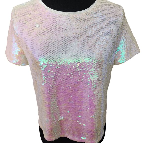 Luxury Evening Cocktail Party Beaded Sequins Runway Couture Top Blouse Jacket NW - Picture 13 of 16